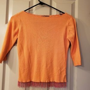 Womans Orange Anthropologie top